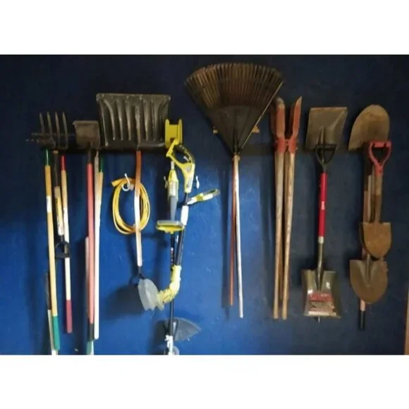 Wall Mount Garage Organization and Storage Shovel & Rake Hanger Garden Yard Tool - Picture 2 of 2